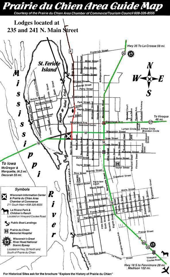 Map of Prairie du Chien