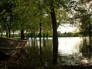 Picture of the Mississippi River flowing by house